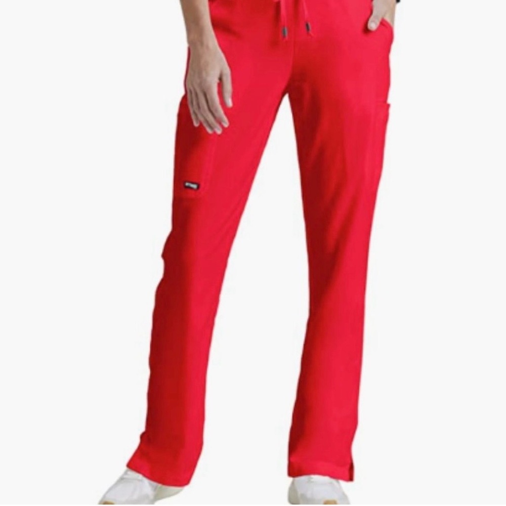Grey’s Anatomy Women’s Red Scrub Pants 2XL